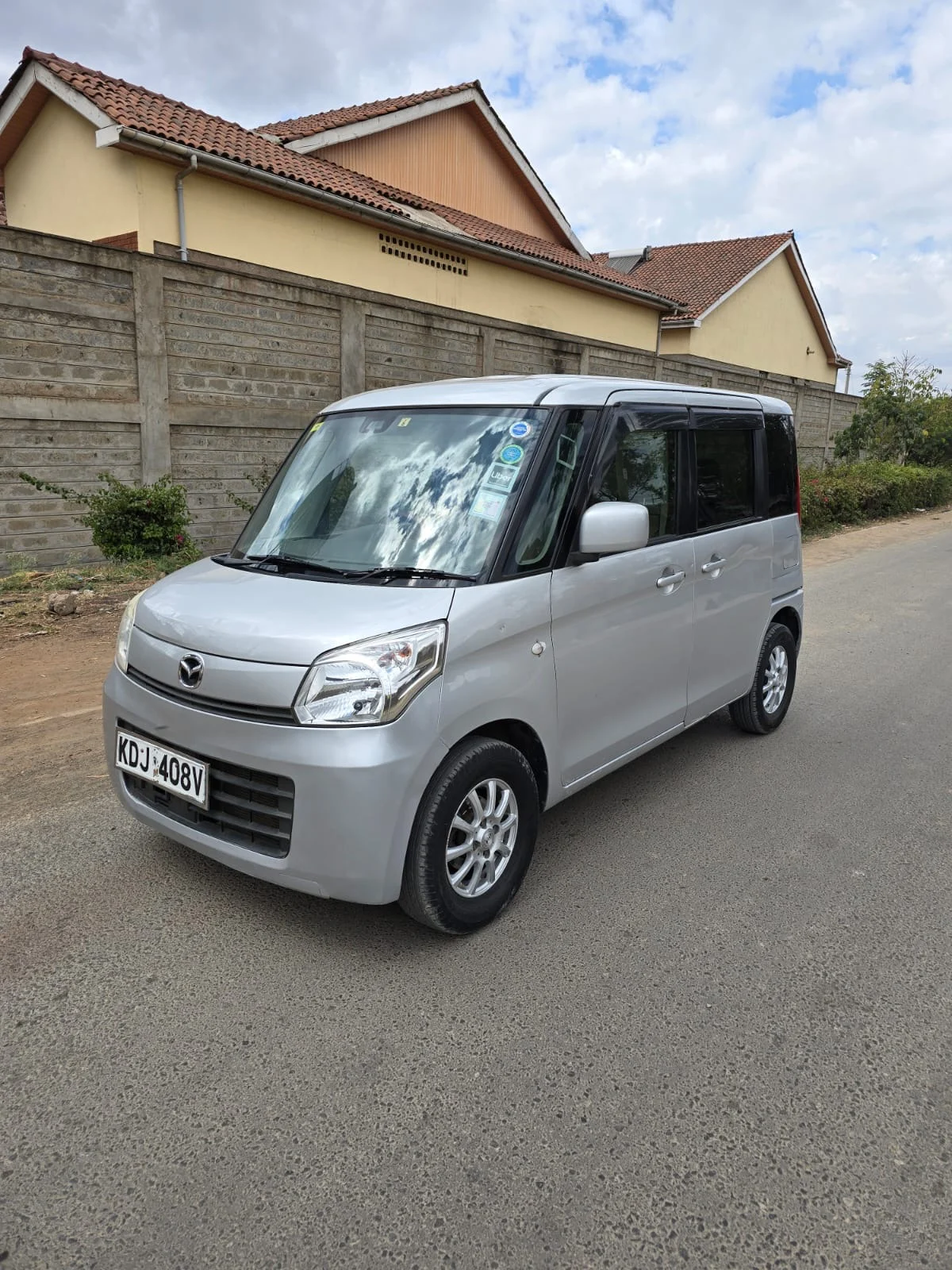 2016 silver Mazda Flair KDJ 408V — front three-quarter view